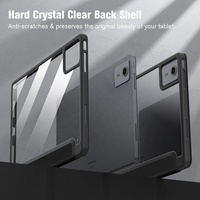 Étui à trois volets pour Lenovo Tab M11 2024 TB-330FU / Lenovo Tab K11 LTE TB-330XU avec coque arrière transparente et support pour stylet