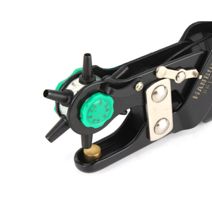 Outil de poinçonnage du cuir en promotion : poinçonne facilement des trous ronds de 2 mm à 4,5 mm – Pince rotative pour ceintures, sangles, tissus - Product Image 4