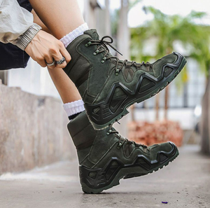 Chaussures de sport camouflage robustes TSB07, bottes tactiques longues camouflage CP - Product Image 2