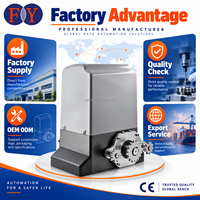 Kit d'ouvre-porte coulissant automatique robuste 370W 800kg à entraînement par chaîne avec chaîne métallique de 6m, télécommande et support de levage