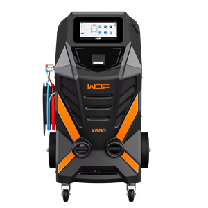 Máquina de Recuperación, Reciclaje y Recarga de Refrigerante 1234YF con Descarga Automática de Aceite Eficiente, Impresora Integrada Wonderfu X880 3/8HP - Product Image 1