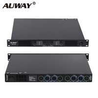 Amplificateur numérique professionnel 350W X4 4 canaux 1U en rack, amplificateur de puissance classe D 4 ohms, système sonore DJ PA Bar KTV