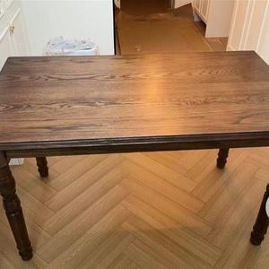 Ash Wood Dining <b>Table</b> Rectangle Solid Wood Stable Living Room Furniture - Product Image 3