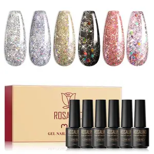 Wholesale Professional UV Gel Nail Polish Full Set of 6 Colors for Nail Art and Beauty Enthusiasts