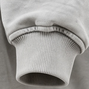 <span class=keywords><strong>Felpa</strong></span> con Cappuccio <span class=keywords><strong>Oversize</strong></span> in Spugna Francese Grigio Heather per Donna, Personalizzabile ODM, Casual e Streetwear - Product Image 4