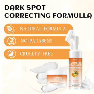 Oem nghệ Kojic axit làm trắng kem trên khuôn mặt và Sữa rửa mặt bọt với vitamin C cho da đốm đen điều chỉnh làm Sáng Bộ - Product Image 5