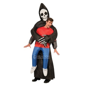 Disfraz Inflable de Halloween para Adultos, Disfraz de <span class=keywords><strong>Esqueleto</strong></span> Fantasma para Hombres y Mujeres, Conjunto para Fiesta de Halloween - Product Image 2