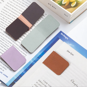 Customized 2026 New Design Cute Creative Leather Magnetic Bookmarks Blank Promotional Gift With Bookmark Promotion