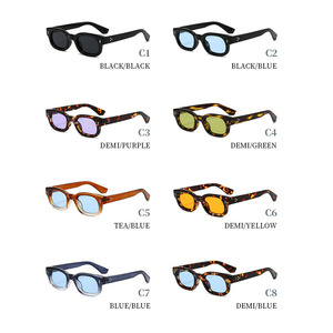 Vintage Trendy Rivet Small Frame UV400 <b>Sunglasses</b> Fashion Street Style 2025 New Unisex <b>Sunglasses</b> - Product Image 4