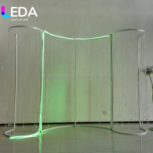 SMOOTH Customized Size Unique <b>Wedding</b> Arch <b>Backdrop</b> Metal Arch Frame Light <b>Stand</b> for Decoration - Product Image 6