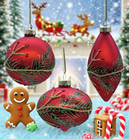 Vente directe usine – Boule de Noël en verre soufflé de 8 cm, haute qualité, couleurs vives, fabriquée à la machine, 3 couleurs, écologique, à suspendre