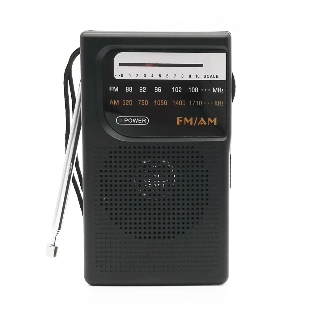 Saku Dua Cara Kecil Ukuran FM Kchibo Radio dengan Tali Pergelangan Tangan
