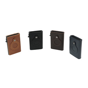 Genuine Leather <b>Card</b> <b>Holder</b> 30 Mm Multi Slot Anti Theft <b>Wallet</b> For Men Everyday Use Solid Color - Product Image 5