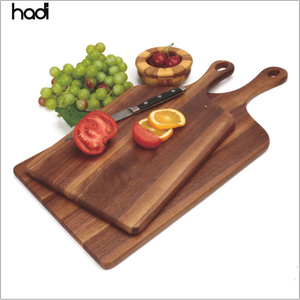 Vajilla HD de madera antigua para restaurante, juego de platos rectangulares de madera para catering, venta al por mayor - Product Image 2