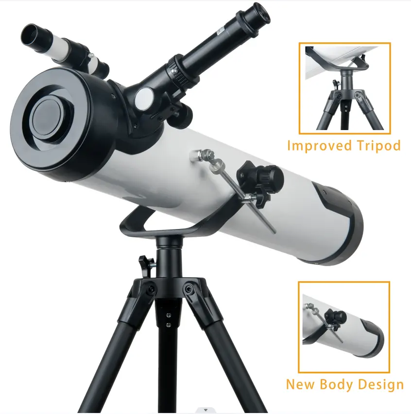 Eyebre NOUVEAU 76700 Télescope Astronomique Étudiants horizons Télescope pour l'étoile 70076 Télescope Pour Enfants Avec Trépied Noir