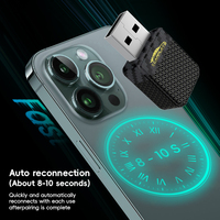 Nouvel adaptateur CarPlay Android Auto USB portable mini noir 2 en 1, mise à niveau CarPlay filaire OEM