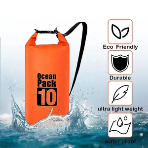 สินค้ามาใหม่ กระเป๋าแห้งแบบม้วนปิดปากถุง ขนาด 2 ลิตร-100 ลิตร  วัสดุผ้าใบกันน้ำ PVC 500d สำหรับกิจกรรมกลางแจ้ง  รับสกรีนโลโก้ตามแบบ - Product Image 3