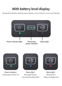 Hot Selling Black <strong>Portable</strong> Sticker Battery Back up Blue Tooth Thermal Ticket <strong>Printer</strong> 58mm for Android and <strong>IOS</strong> H22 - Product Image 4