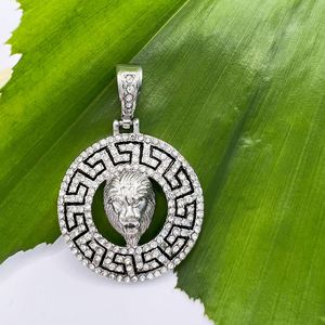 ฮิปฮอปสิงโตหัว CZ zircon เหรียญสแตนเลสชุบทองเครื่องประดับสร้อยคอเครื่องประดับแฟชั่นดีสำหรับผู้ชายขายส่ง - Product Image 5