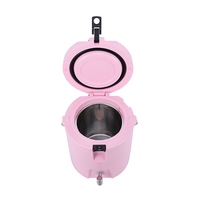 Seau à glace isotherme portable rotomoulé en PE de 8 L avec intérieur en acier inoxydable, personnalisable, moderne, haute qualité, faible MOQ, impression de logo