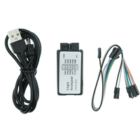 Analizador Lógico USB de 24MHz y 8 Canales, Herramienta de Depuración con Frecuencia de Muestreo de 24M para Depuración de Formas de Onda de Microcontroladores ARM FPGA