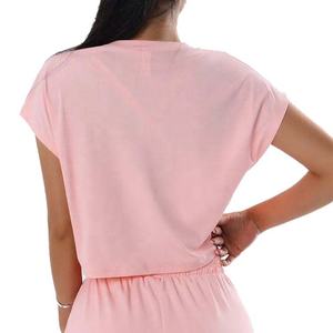 Factory Custom Summer Women Tshirt High Quality Crew Neck Crop Top Tshirt Women logo Printed Loose Gym Tshirts for Women - Product Image 6