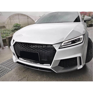 Grille de capot avant en nid d'abeille noire pour <span class=keywords><strong>Audi</strong></span> <span class=keywords><strong>MK3</strong></span> <span class=keywords><strong>TT</strong></span> 2016 2017 2018 2019 2020 noir brillant pour style de voiture TTRS - Product Image 4