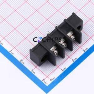 DBT30CM-7.62-3P-BK-P Barrier Terminal Block P=7.62mm Connector ( Pitch: 7.62mm )( Rated Current: 15A )( Rated Voltage: 300V ) - Product Image 1