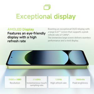 Teléfono Inteligente Redmi con Pantalla AMOLED de 6.7 Pulgadas y 120 Hz, 5G, Octa Core, FHD, Android 13, Huella Dactilar, Batería de 5000 mAh, Versión en Inglés - Product Image 5