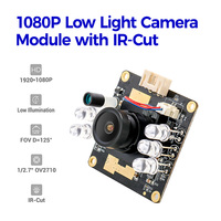 Módulo de Cámara USB 2.0 de 2.0MP 1920*1080 CMOS OV2710 con Enfoque Fijo, Plug&Play, Visión Diurna/Nocturna Superior con Baja Iluminación, 30fps