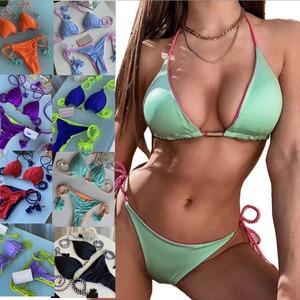 Mujeres Sexy Tanga <span class=keywords><strong>Bikini</strong></span> Traje de baño Conjunto Push up <span class=keywords><strong>String</strong></span> Trajes de baño brasileños - Product Image 2