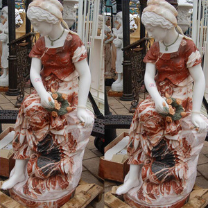 Figura occidentale scultura in pietra scultura decorativa donna <span class=keywords><strong>statua</strong></span> in <span class=keywords><strong>marmo</strong></span> - Product Image 4