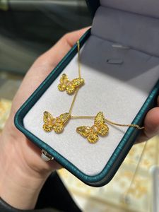 Nuovo moda Au750 gioielli in oro carati oro puro giallo ciondolo ciondoli 18k vera grande farfalla per collana gioielli per le donne - Product Image 3