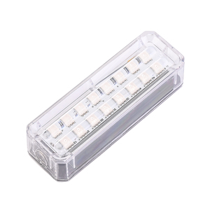 Luz Estroboscópica Solar de Advertencia para Automóviles YFL, Luz Anticolisión Trasera para Motocicletas, Lámpara Eléctrica Solar de Doble Fila Colorida de 6V 2W - Product Image 1