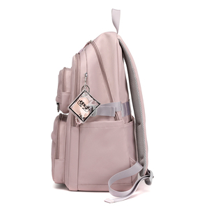 Sac à dos de voyage décontracté grande capacité et léger pour filles, sac d'école en nylon imperméable avec fermeture éclair, tendance pour le collège - Product Image 3