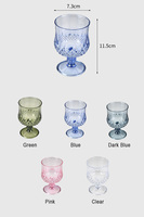 Gobelets de mariage gravés sur mesure pour hôtels et restaurants Gobelets à eau et à vin en plastique rose clair et cristal de style vintage
