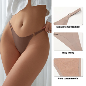 Nuova Biancheria Intima <span class=keywords><strong>Donna</strong></span> Senza Cuciture, Sexy e di Qualità, Sportiva, ad Asciugatura Rapida, Taglie Grandi, Slip e Perizoma - Product Image 5