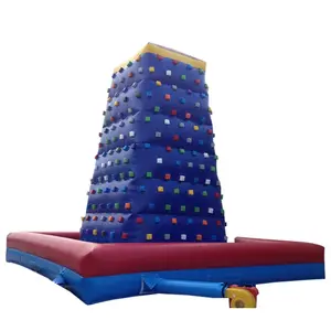 वाणिज्यिक सस्ते पिछवाड़े inflatable बिक्री के लिए रॉकी पर्वत खेल बच्चों inflatable रॉक क्लाइम्बिंग दीवार