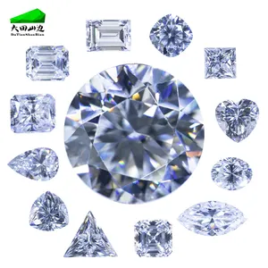 Hot Sale GRA Round Cut 0.8-15.00mm Moissanite Diamond Loose Stones