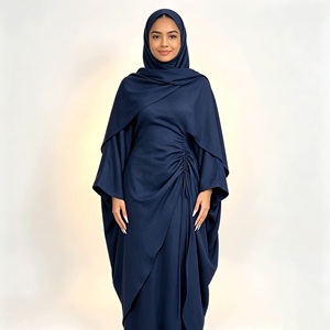 Abaya <strong>Dress</strong> Women Sizes 52-60 Gulf <strong>UK</strong> 6-18 US 2-14 Batwing <strong>Sleeve</strong> Modest Muslim Islamic Clothing Floor Length Full Coverage - Product Image 3