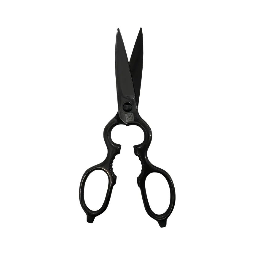 Dyed black Japanese goods stainless steel kitchen food scissors