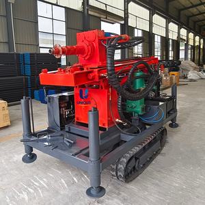 เครื่องเจาะบ่อน้ำแบบล้อ 120 เมตร ผลิตในจีน อุปกรณ์เจาะเหมืองแบบพกพา เครื่องเจาะไฮดรอลิกขนาดเล็กแบบ DTH - Product Image 3