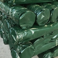 Bâche de camouflage unie verte robuste imperméable pour garçons et filles, traitée anti-UV, coins renforcés, légère