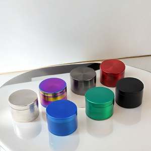 Superior Metal Zinc Alloy 50mm 4 Layers Herb Grinder Factory Custom <b>Smoking</b> Herb Grinder for Sale - Product Image 3