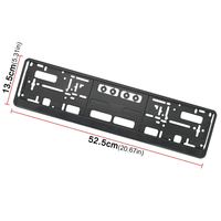 Cadre de plaque d'immatriculation de voiture en plastique ABS de haute qualité, durable, imperméable, écologique, taille standard européenne, personnalisé en gros, Accord Civic