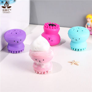 <span class=keywords><strong>Brosse</strong></span> <span class=keywords><strong>nettoyante</strong></span> pour le <span class=keywords><strong>visage</strong></span> en mousse de silicone en forme de pieuvre, nettoyeur de pores, exfoliant, <span class=keywords><strong>brosse</strong></span> à récurer le <span class=keywords><strong>visage</strong></span>, nettoyant pour le soin de la peau - Product Image 2