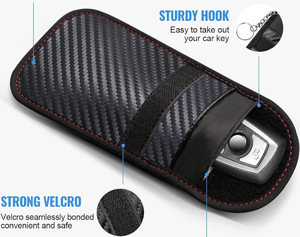 Bolsas Faraday para Teléfonos y Llaves de Coche, Funda de Bloqueo de Señal con Superficie de Fibra de Carbono, <span class=keywords><strong>Bloqueador</strong></span> de Llaves de Coche/WiFi/RFID/GPS - Product Image 3
