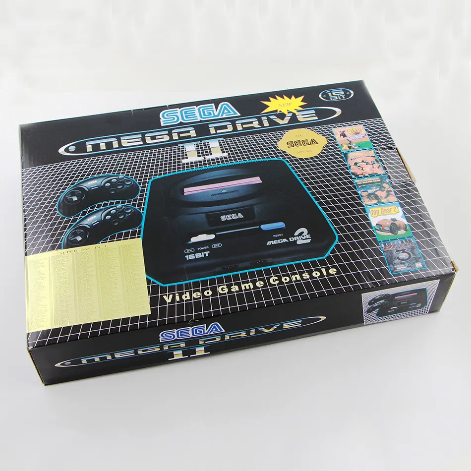 Sega MD 16 บิตBuilt-In 368 เกมคลาสสิกRetro Dual AVเอาต์พุตเครื่องเล่นเกมMini TVมือถือสันทนาการคอนโซลวิดีโอเกม
