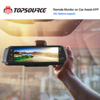 10 "4G ADAS voiture DVR miroir WIFI caméra de voiture intelligente Android 5.1 double objectif vue arrière DVR 1080P enregistreur vidéo Dash Cam GPS