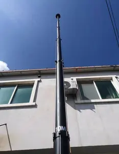 Mástil de antena telescópica para comunicación inalámbrica HF, VHF, UHF y SHF, 18m, 20m, 25m, 30m, 35m